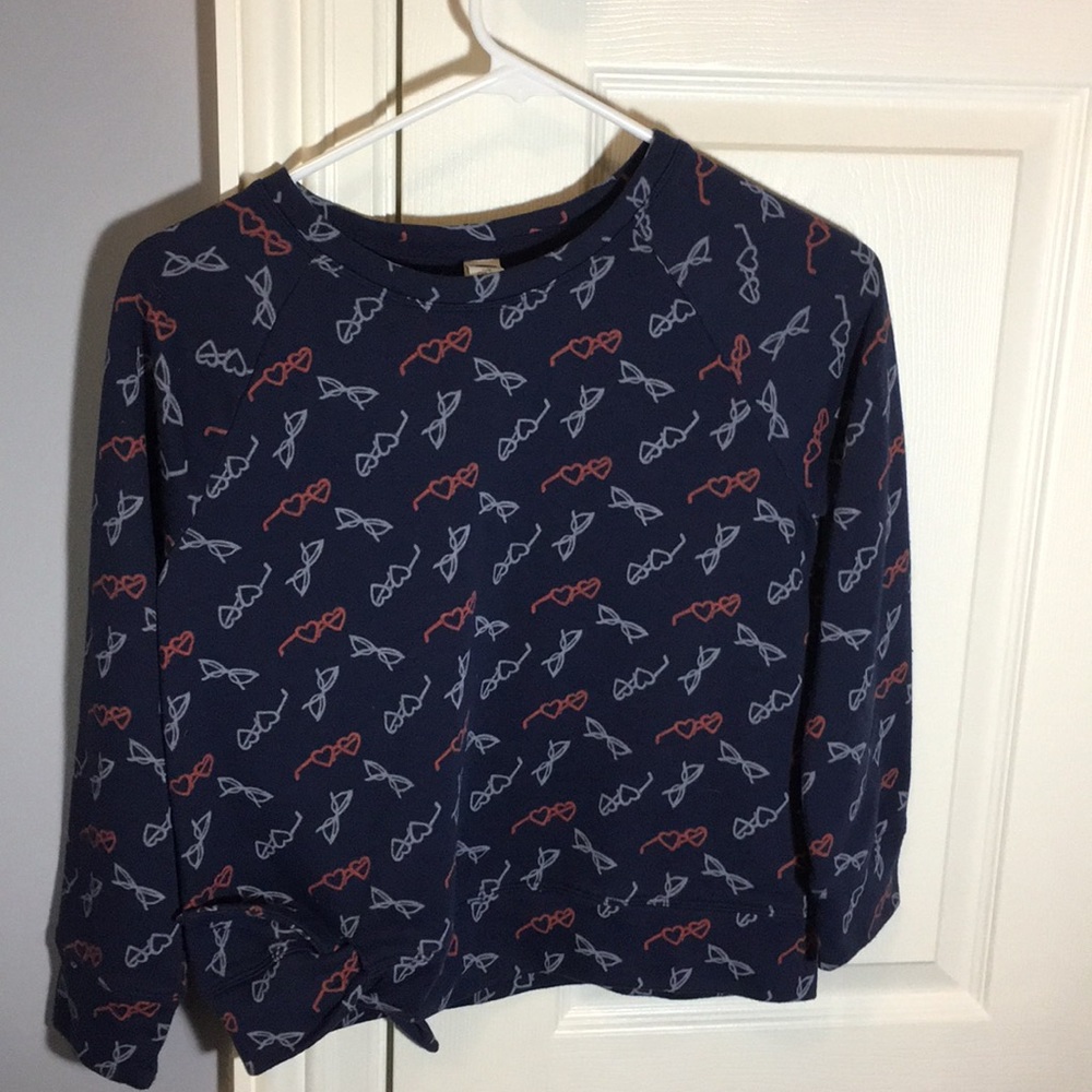 Long sleeve sweater, navy blue, worn twice